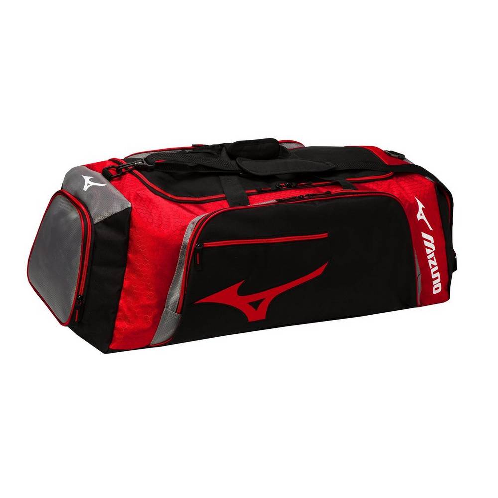 Mizuno Tornado Férfi Táská Fekete/Piros UPS793256